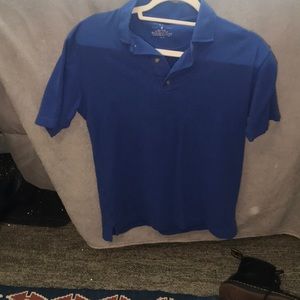 Cobalt blue collared shirt